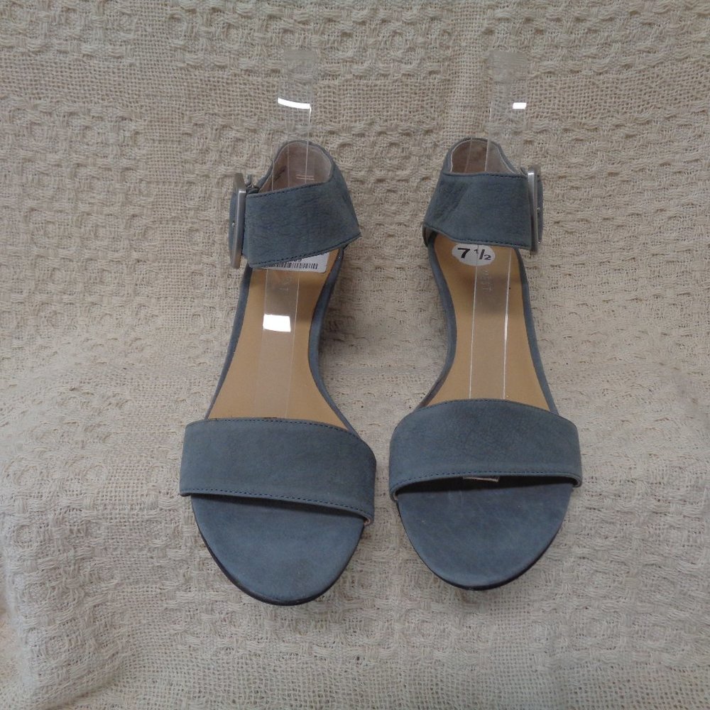 Gray suede shoes 7.5M leather uppers by 9 West unworn